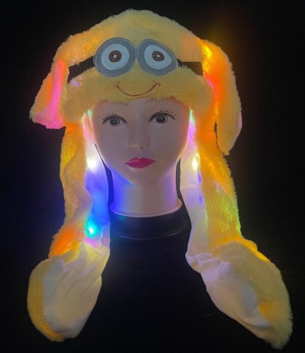 LED Glowing Plush Ear Moving Hats - Image 2