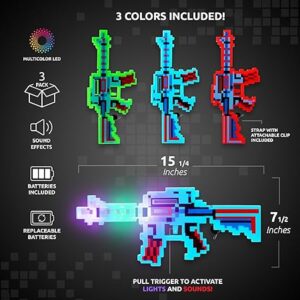 Pixel Gun With Music and Light Flashing